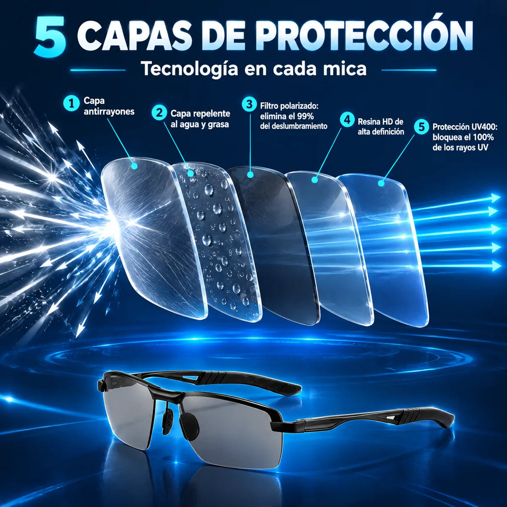 VisionMax® – Lentes de Sol Fotocromáticos y Polarizados para Hombre