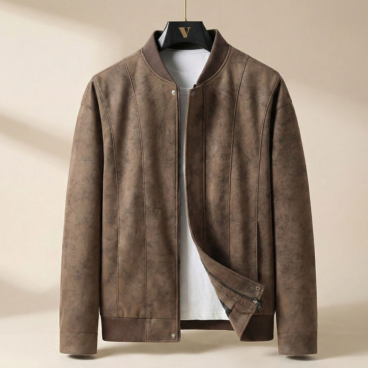 Vittorio Leather Zip Jacket