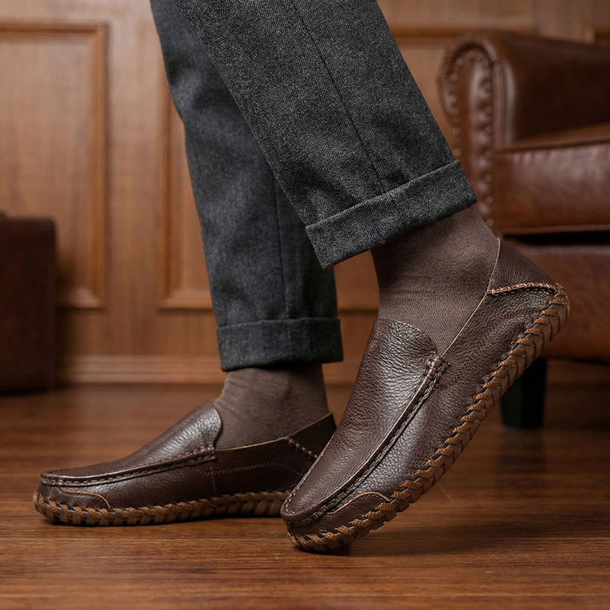 Sandro Leather Casual Moc