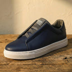 Enzo Leather-Effect Minimal Sneaker