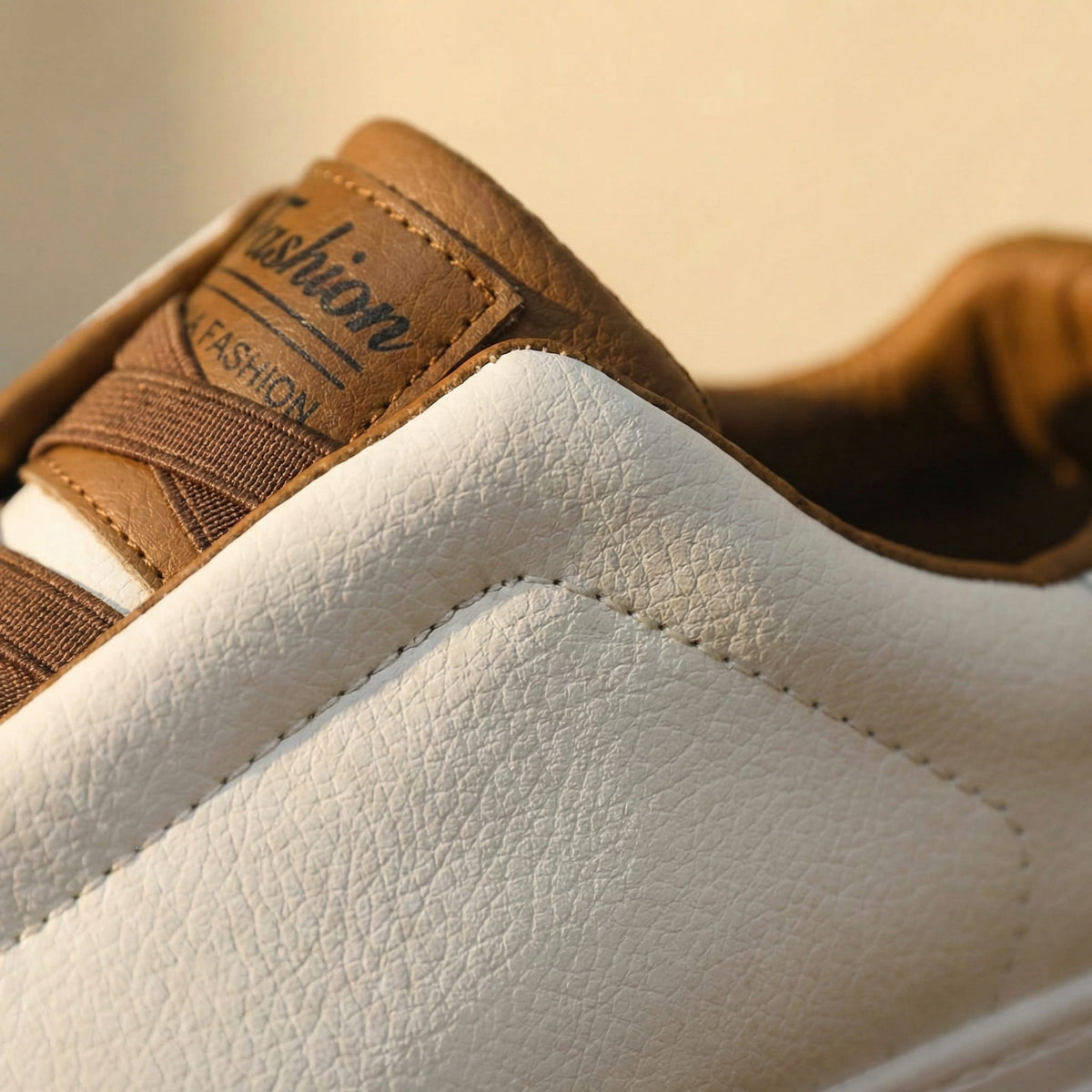 Enzo Leather-Effect Minimal Sneaker