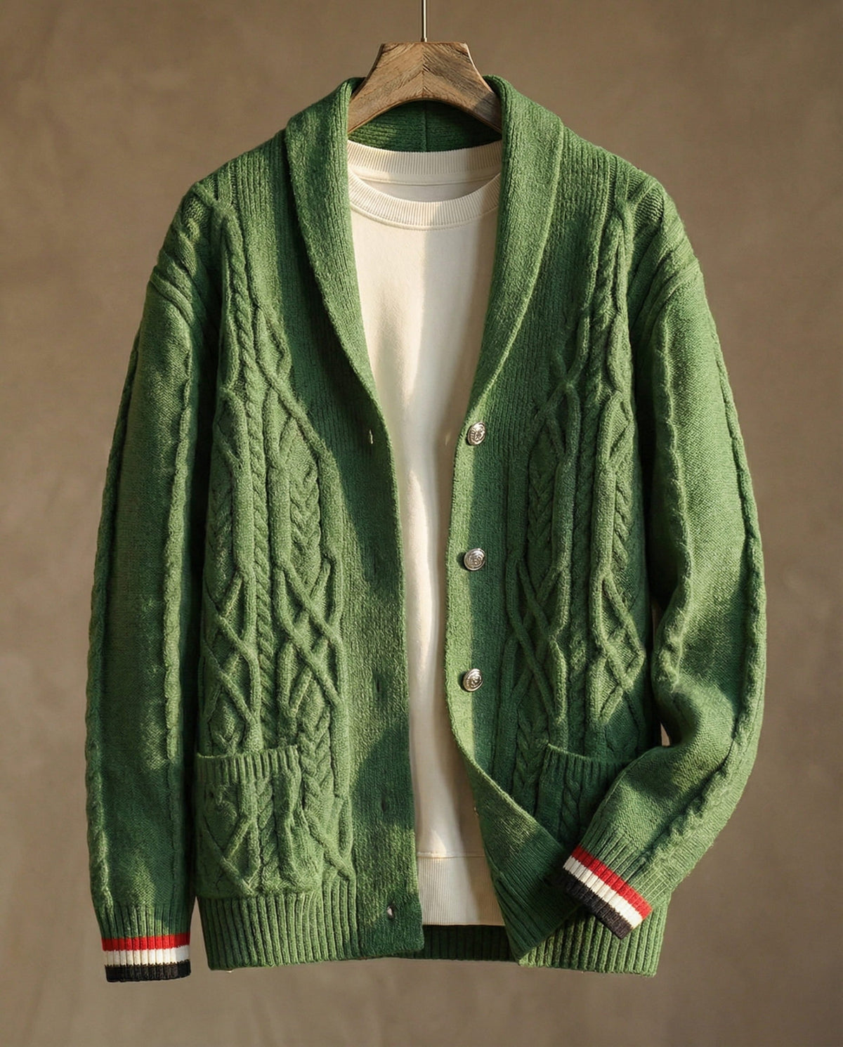 Giovanni Cable Knit Cardigan