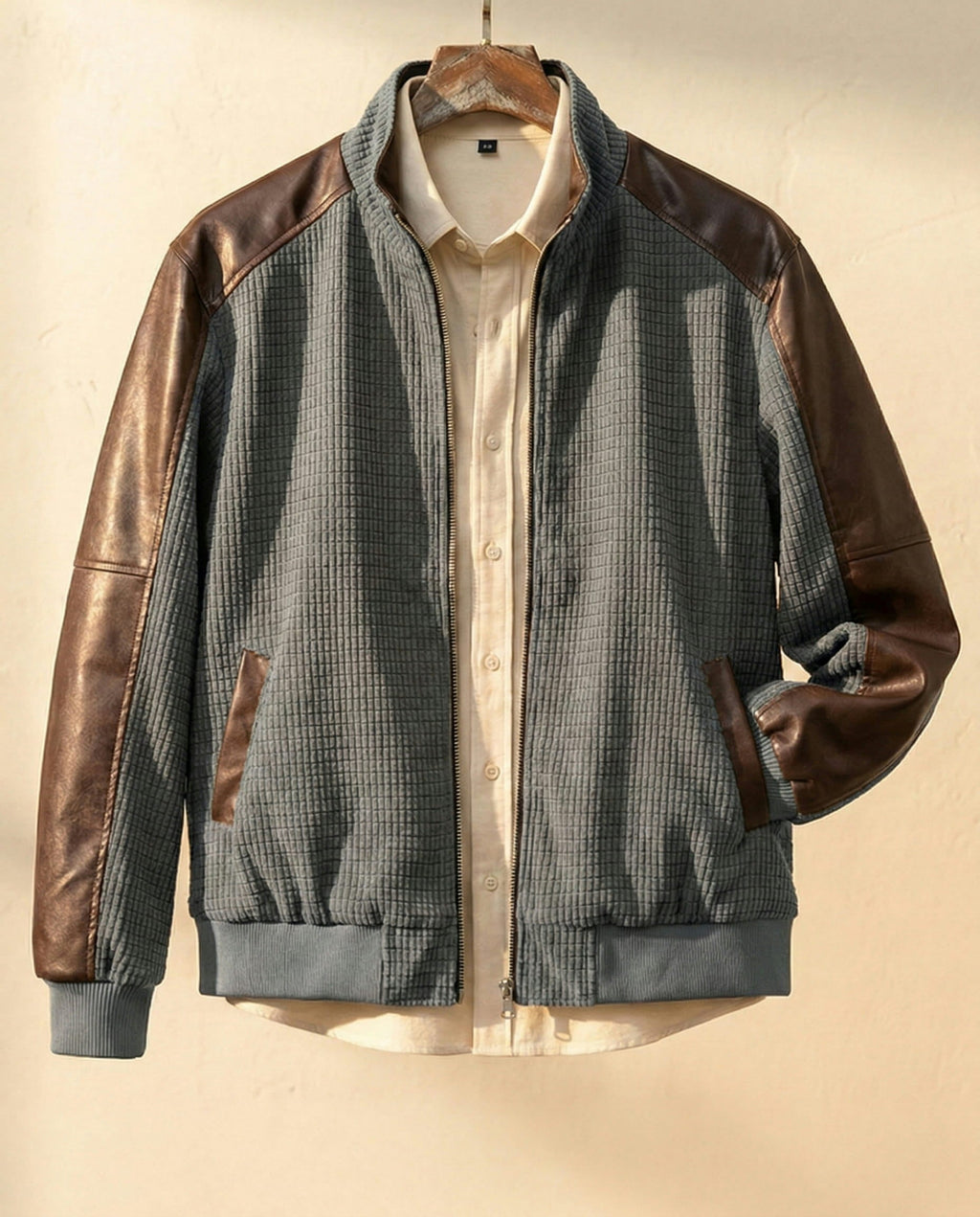 Alessandro Leather-Trim Jacket