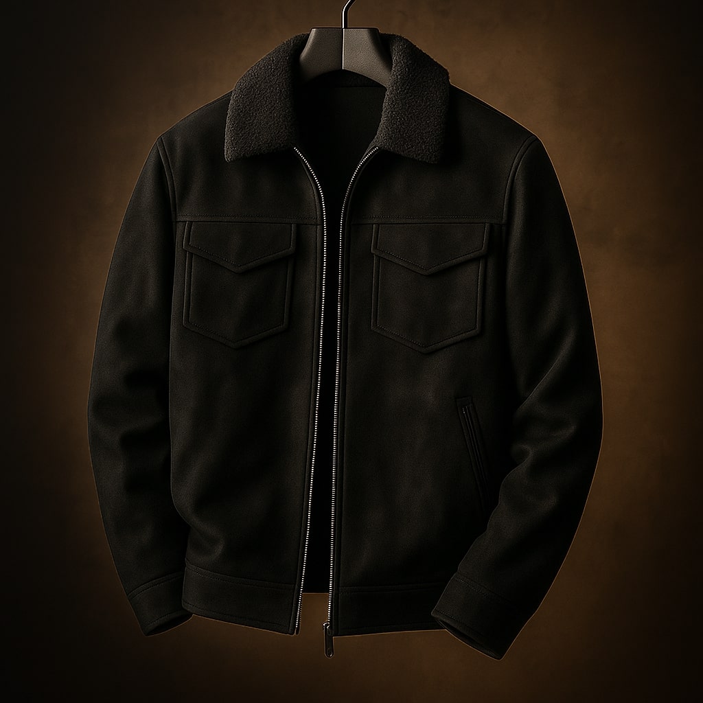 Sergio Shearling-Collar Jacket