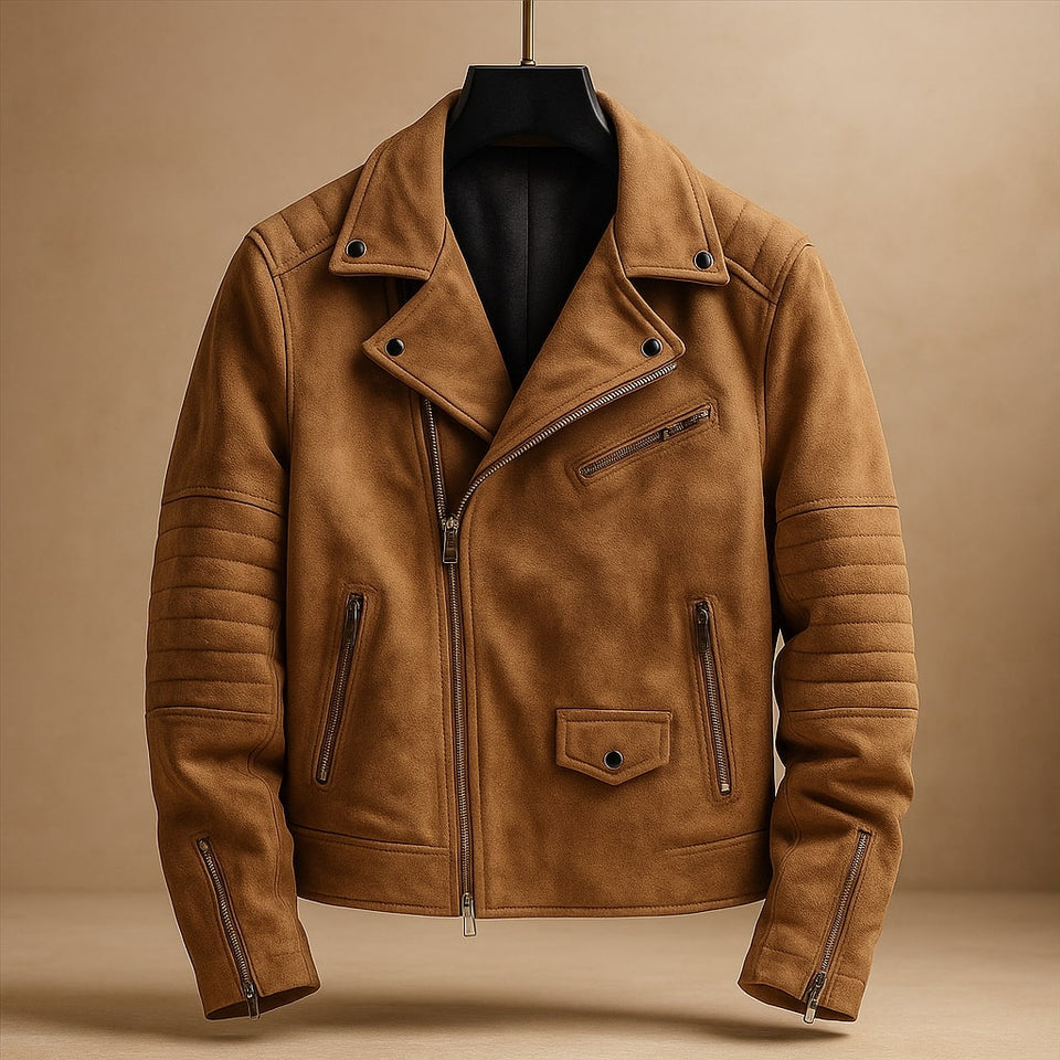 Alessio Leather Biker Jacket