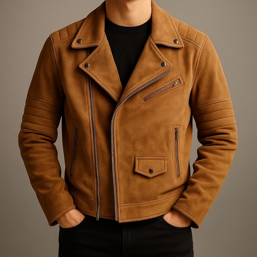 Alessio Leather Biker Jacket