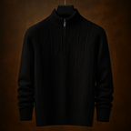 Dario Half-Zip Textured Sweater