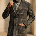 Vittorio Checked Overcoat