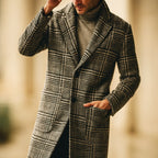 Vittorio Checked Overcoat