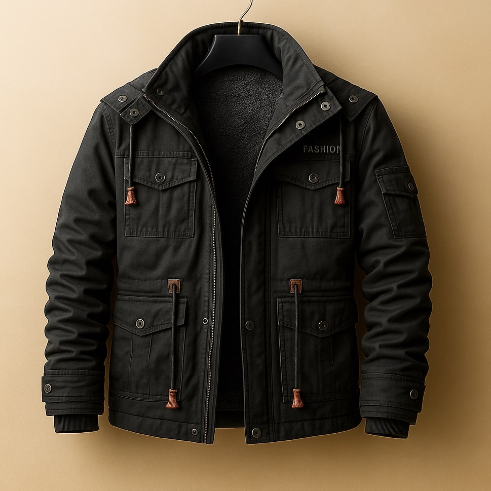 Dario Lined Cotton Utility Jacket