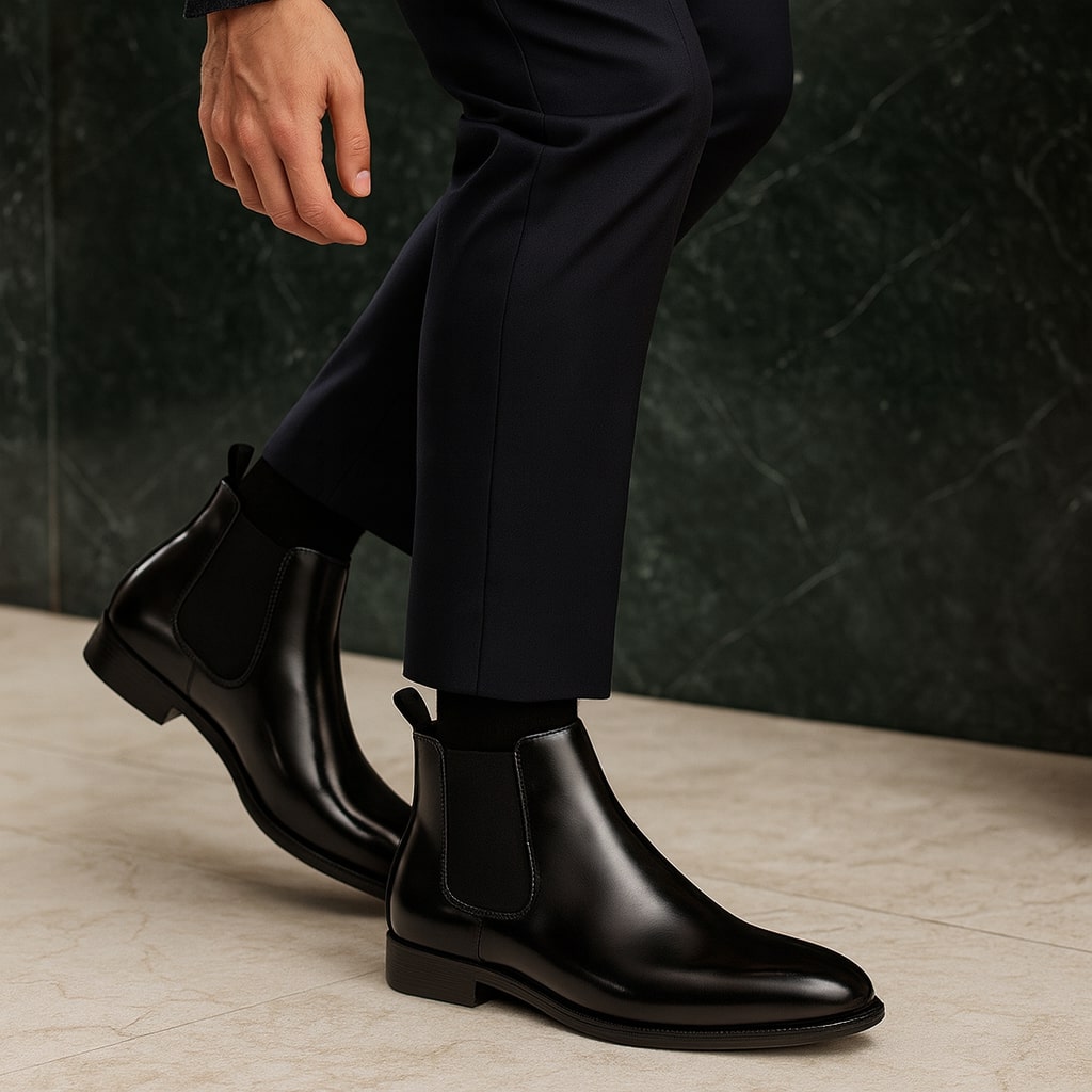 Leonardo Leather Chelsea Boot
