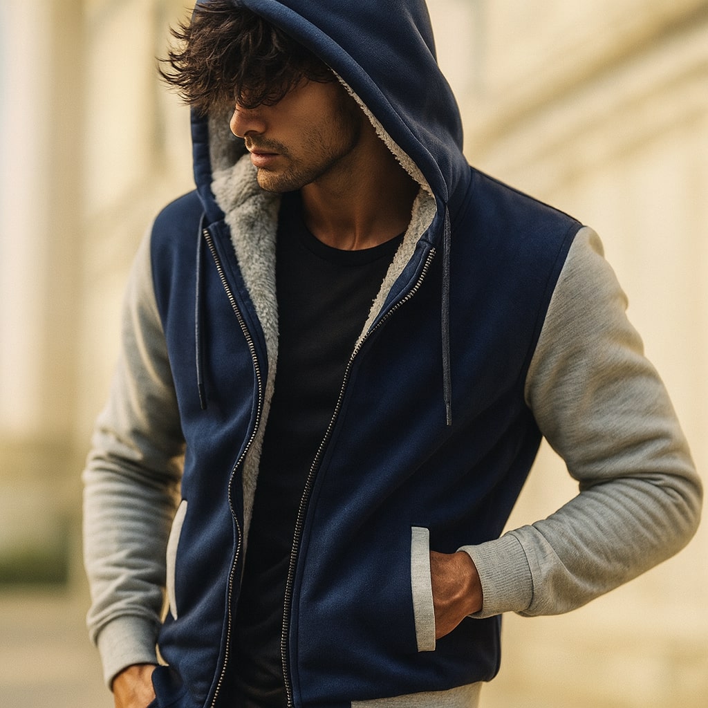 Marco Sherpa-Lined Hooded Jacket