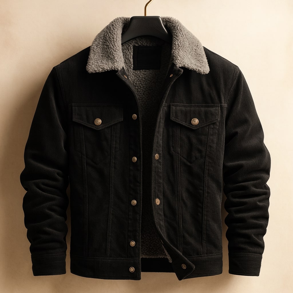 Alberto Corduroy Sherpa Jacket