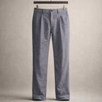 Lorenzo Pantalón de Algodón con Pliegues