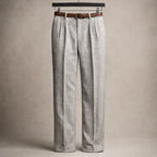 Lorenzo Pantalón de Algodón con Pliegues