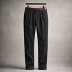 Lorenzo Pantalón de Algodón con Pliegues