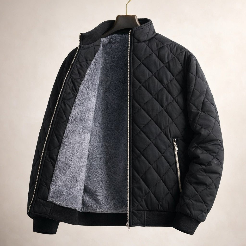Stefano Quilted Fleece-Lined Jacket