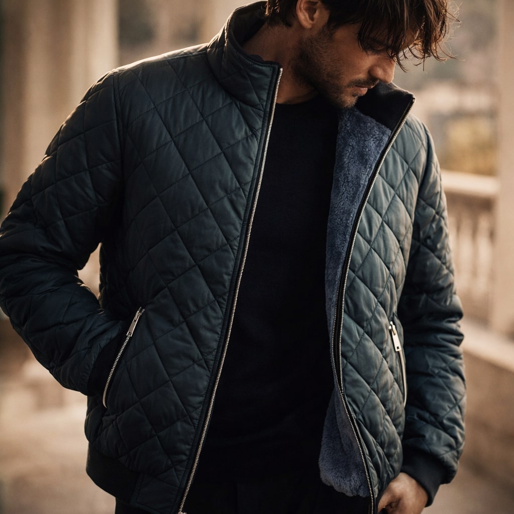 Stefano Quilted Fleece-Lined Jacket