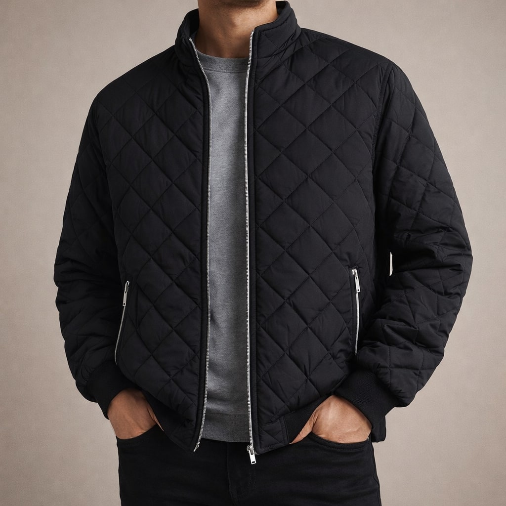 Stefano Quilted Fleece-Lined Jacket