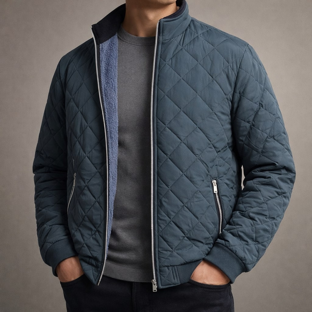 Stefano Quilted Fleece-Lined Jacket