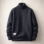 Alberto Cable-Knit Turtleneck Sweater