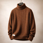 Alberto Cable-Knit Turtleneck Sweater