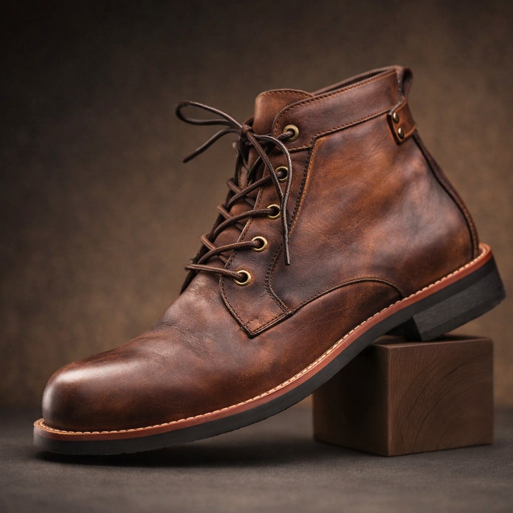 Matteo Leather Lace-Up Boot