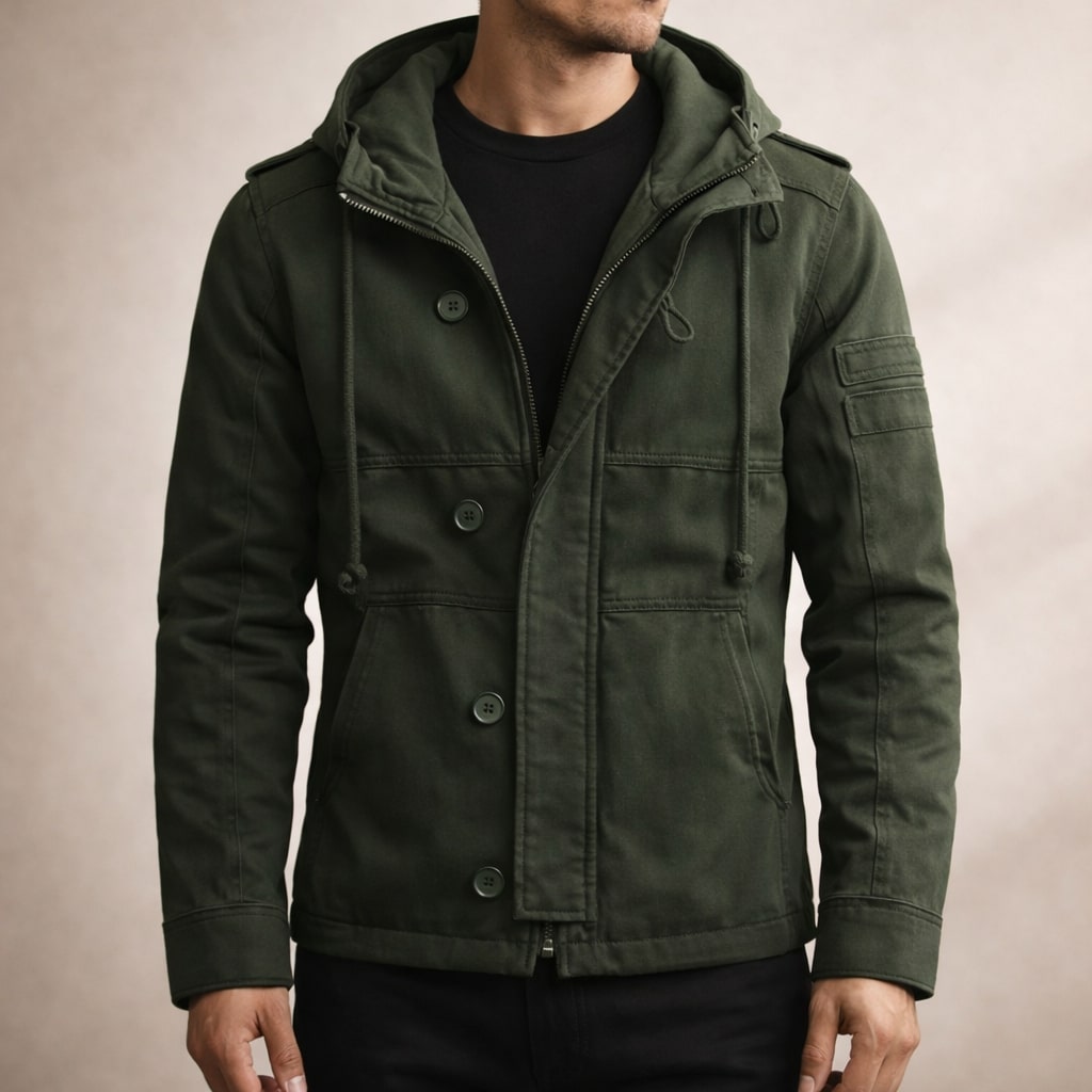 Alessio Cotton Hooded Field Jacket