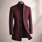 Vittorio Structured Stand-Collar Coat
