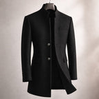 Vittorio Structured Stand-Collar Coat