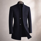Vittorio Structured Stand-Collar Coat
