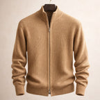 Riccardo Zip-Front Knit Sweater
