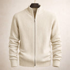 Riccardo Zip-Front Knit Sweater