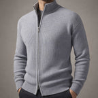 Riccardo Zip-Front Knit Sweater