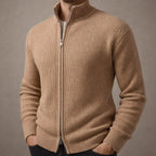 Riccardo Zip-Front Knit Sweater