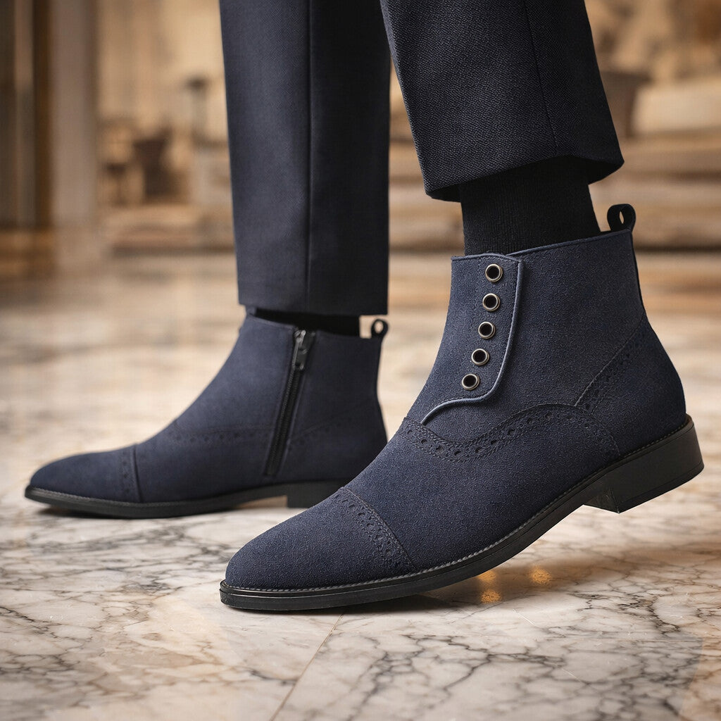 Riccardo Leather Lace Boots