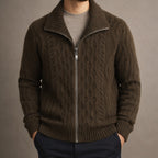 Alberto Zip Knit Cardigan