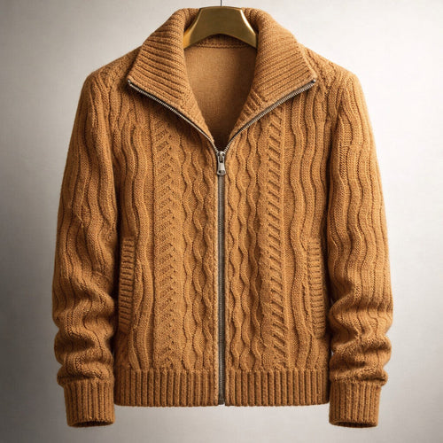 Alberto Zip Knit Cardigan