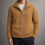 Alberto Zip Knit Cardigan