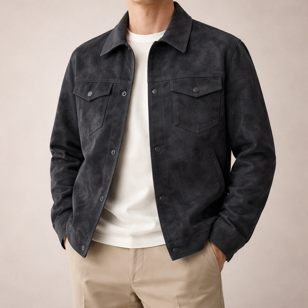 Dario Leather Work Jacket