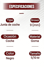 🚗✨ Tira de Sellado Automotriz de 5 Orificios – A Prueba de Polvo y Absorción de Impactos para una Protección Óptima 🛡️💥