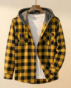 Santiago Plaid Hooded Overshirt