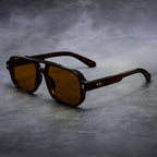 Luciano Retro Aviator Sunglasses