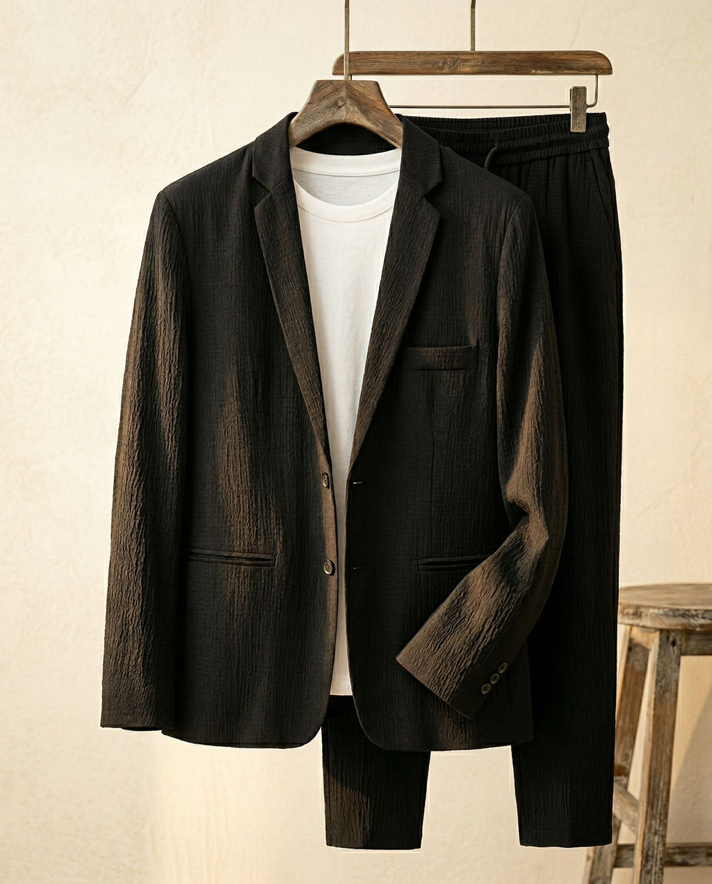 Giovanni Textured Suit Set