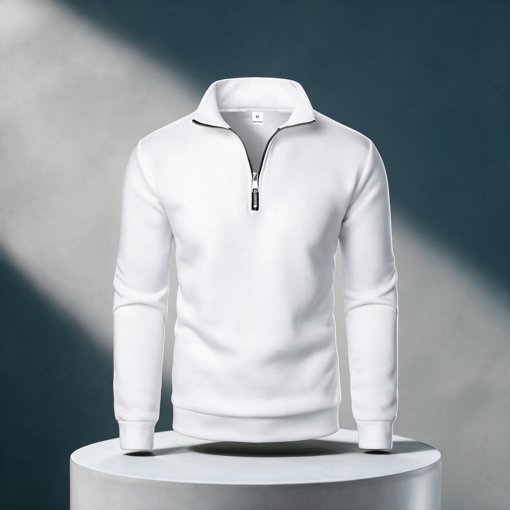 Sudadera Milano — Cuello Alto y Media Cremallera | Montevaro
