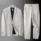 Bastian Linen Blend Suit Set