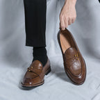 Xavier Mocasines de Piel con Hebilla Bit
