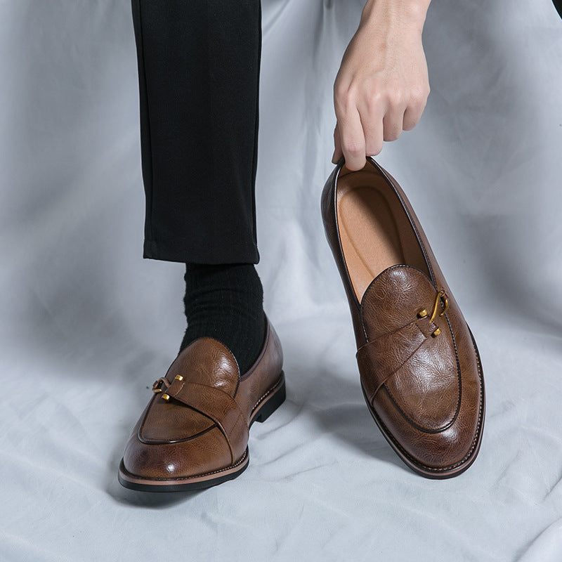 Xavier Mocasines de Piel con Hebilla Bit