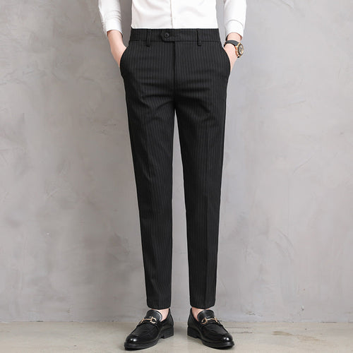 Adriano Pinstripe Tailored Trousers