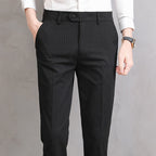 Adriano Pinstripe Tailored Trousers
